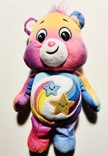 Care Bears "Dare to Care" Bear 9" Plush Basic Fun, 2022 Tie-Dye Multicolored