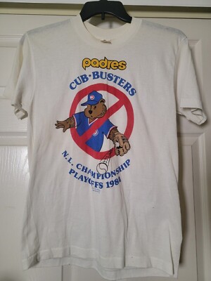 Vintage 1984 San Diego Padres Cubs Busters T Shirt AN48213 | eBay