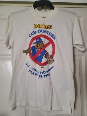#ad #ad Vintage 1984 San Diego Padres Cubs Busters T Shirt AN48213 $16.99