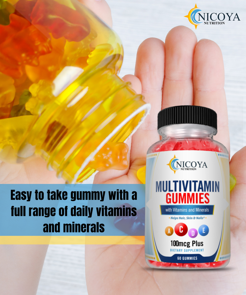 Family MultiVitamin Gummy, Biotin, Vitamin A, C & E, Zinc & Vitamin B-12