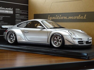 1/18 Ignition model Porsche RWB 997 Silver 18inch WORK L1 type