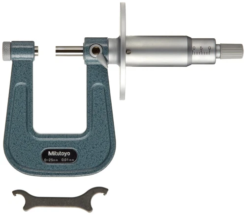 Mitutoyo 119-202 Sheet Metal Micrometer  Dial Reading Model  Ratchet Sto