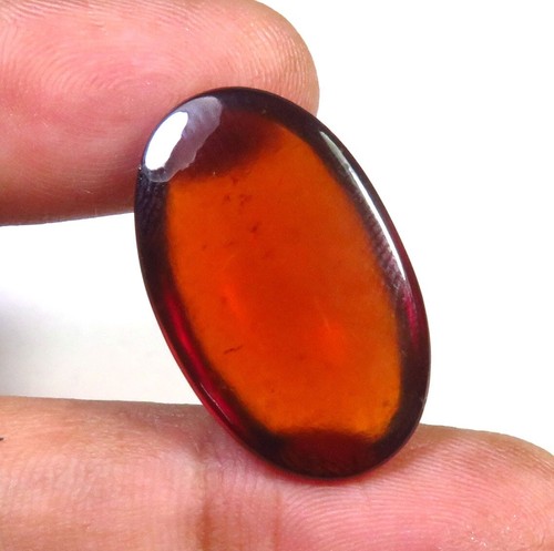 Red Hessonite Garnet Gemstone 21x14mm Natural Garnet Oval Cabochon Loose GH-134 - Picture 6 of 6