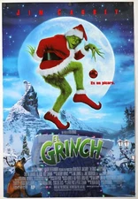 The Grinch - original DS movie poster 27x40 2000 Christmas Jim Carrey Best Art