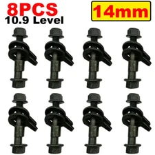 8x 14mm 10.9 Front Wheels Cam Bolts Adjustable Camber Correction Alignment Kit