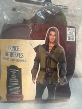 Prince of Thieves Robin Hood Medieval Fancy Dress Up Halloween Adult Costume