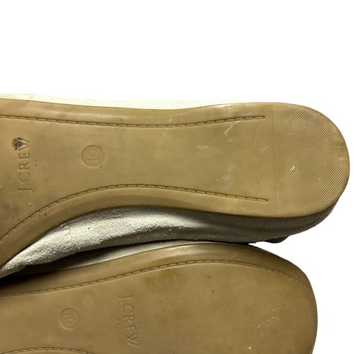 Zapatos planos de ballet de gamuza beige de fábrica J Crew para mujer talla 10 informales cómodos - Imagen 12 de 14