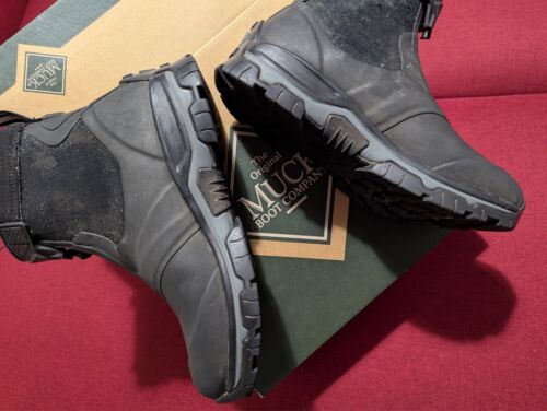 Apex Muck Boots AXMZ Men's size 8 / 42 - Black - Picture 7 of 9