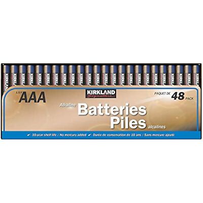 Kirkland Signature AAA Alkaline Batteries, 48-Count | eBay