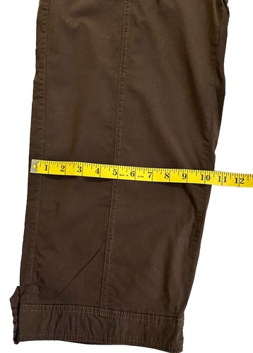 Women's Style & Co. Brown Stretch Cropped Capri Pants Size 4 - Picture 5 of 8