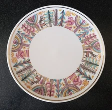 RARE MID CENTURY MODERN HEINRICH SELB H&G CHRISTMAS PLATE SANTA CLAUSE REINDEER