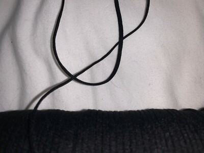 20 yards D20b BLACK flat mask stretch sewing elastic 1/8'' wide