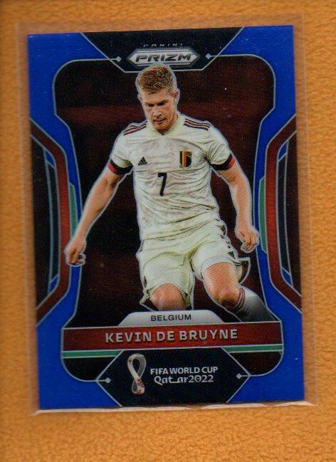 Kevin De Bruyne 2022 Panini Prizm FIFA World Cup Prizms Blue #19 /299 Belgium