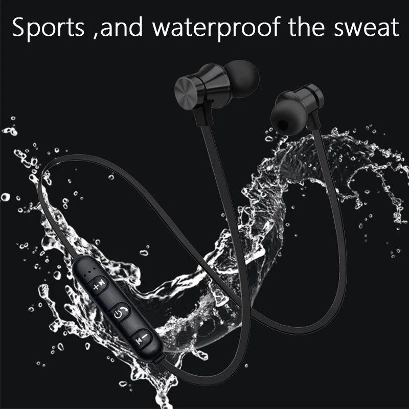 AURICOLARI BLUETOOTH CUFFIE MAGNETICHE SPORTIVE WIRELESS STEREO XT-6 FITNESS - Immagine 2 di 3