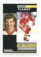 AL MACINNIS 1991-92 PINNACLE CARD NEAR MINT+ CONDITION CALGARY FLAMES