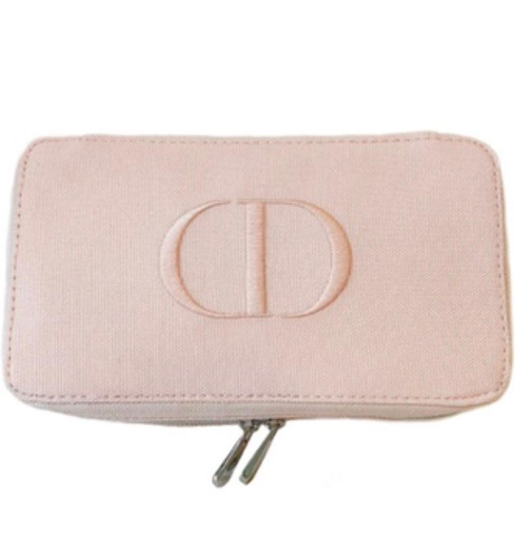 Christian Dior Makeup Pouch Bag Vanity Case Novelty Pink