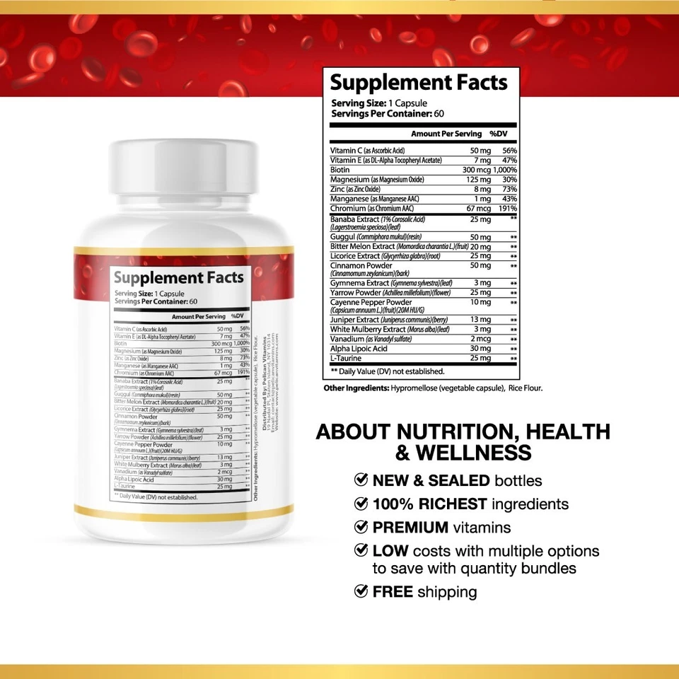 Balance sanguíneo - Apoyo sanguíneo - 60 cápsulas Foto 3 de 4