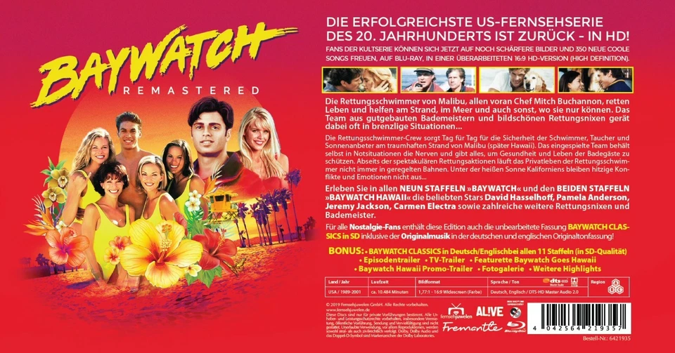Baywatch HD - Komplettbox: Alle 11 Staffeln (Baywatch 1-9, Hawaii 1-2) [Blu-ray] - Bild 2 von 4