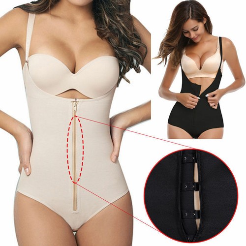 Laides Damen nahtloser Ganzkörpershaper Bauchkontrolle Shapewear Schlankheits-Body - Bild 37 von 91