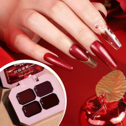 Red Glitter Nail Gel Polish Manicure Nail Art Gel Varnish