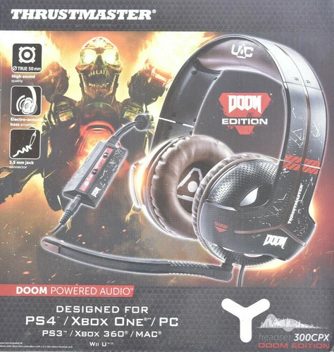 Thrustmaster Y-300CPX Doom Edition Gaming Headset PC PS5 PS4 Xbox Headphones