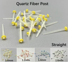 Dental Endo Quartz Fiber Post Root Canal Pins 1.0 1.2 1.4 1.6mm Straight Posts