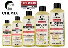 Natural Vitamin E Oil Ideal for Face, Hair, Nails Massage & Aromatherapy FAST UK
