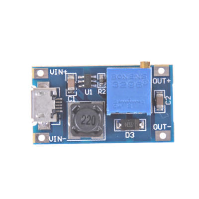 DC-DC USB 2~24V to 5~28V 2A Boost Step Up Adjustable Regulator Power ModulYJU:D6