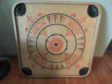Vintage Carrom Style E Game Board - 28.5" - Double Sided
