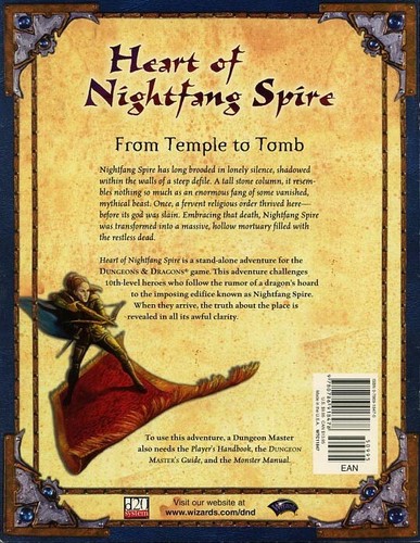 HEART OF NIGHTFANG SPIRE EXC! Dungeons Dragons Adventure Module D&D Game 3.0 - Picture 3 of 3
