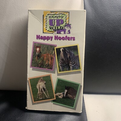 HAPPY HOOFERS VHS GROWING UP WILD ZEBRAS HORSES HOME