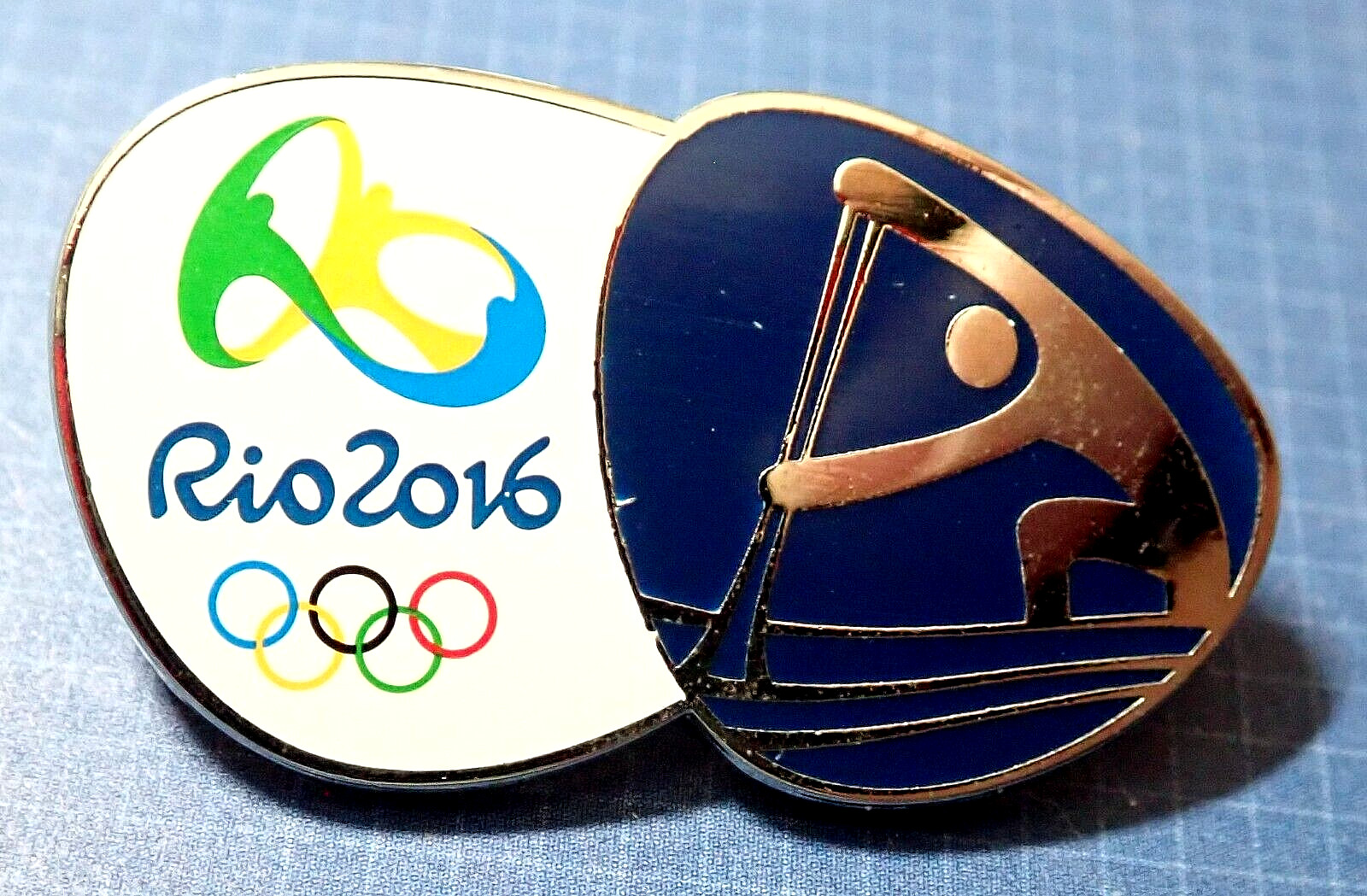 RARE OFFICIAL KAYAK SLALOM VENUE 2016 RIO OLYMPIC GAMES PIN / 2024 PARIS