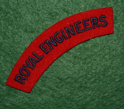 The Corps of Royal Engineers bestickter Schultertitel