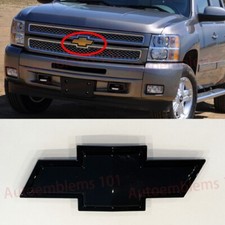 Front Bowtie Emblem Gloss Black 2007-13 Silverado 1500 2007-2010 2500hd 3500hd Front Bowtie Emblem Gloss Black 2007-13 Silverado 1500 2007-2010 2500hd 3500hd