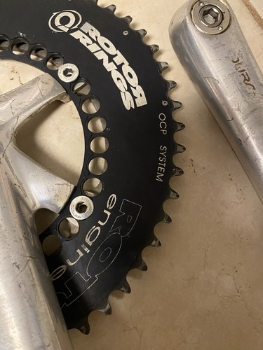 Rotor Q-Rings 130BCD 54/39 Tooth Dura Ace Fc 7701 Crank Arm 175 Octalink 7075 T6 - Picture 4 of 10