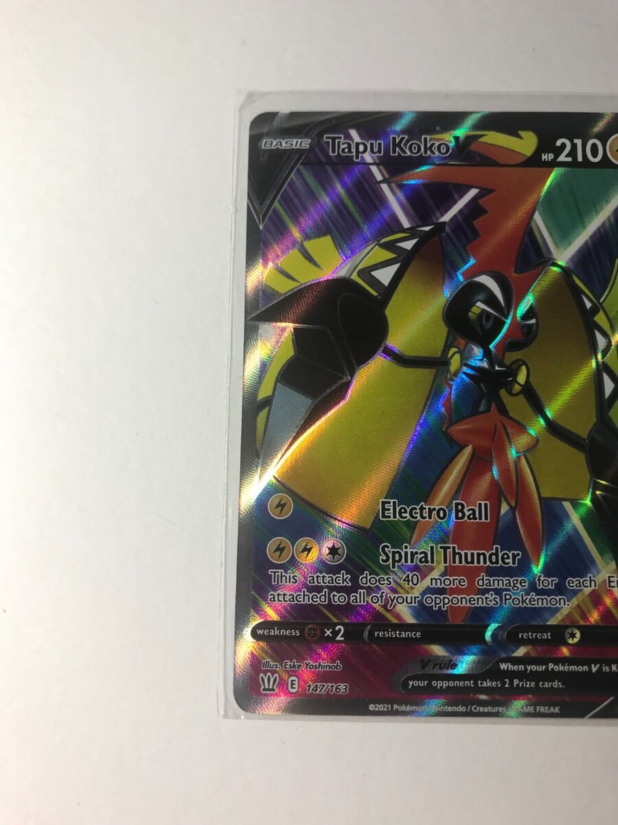 Tapu Koko V - 147/163 - Full Art Ultra Rare - Pokemon Singles