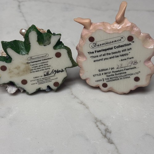 Set of 4 Vintage Boyds Faeriewood Collection Faeriessence Fairy Figurine 2002 - Picture 9 of 10