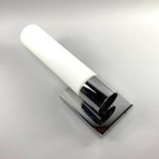 WAC Lighting WS-7213-CH Chrome  Satin White Glass Sconce New  Unused