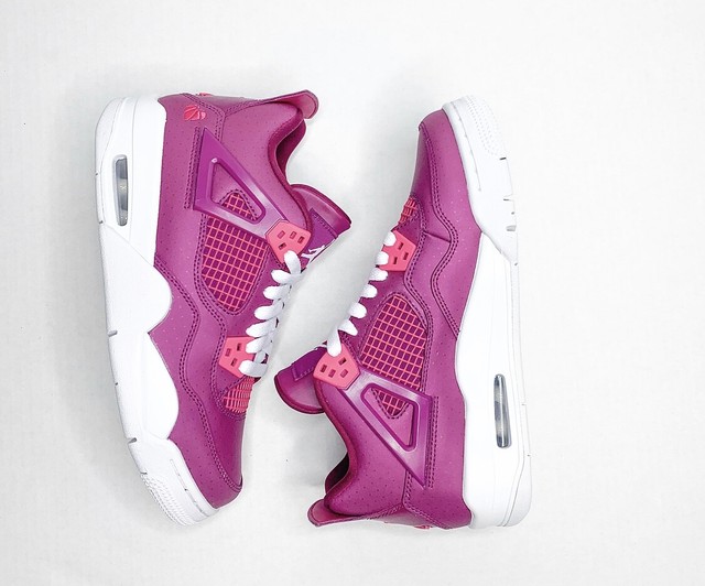 Nike Air Jordan 4 Retro GS True Berry Rush Pink White Kids Shoes 487724-661 Sz6 for sale online 