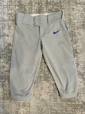 NIKE TEAM Engineered Size XS-Youth Baseball Pants Gray Excellent
