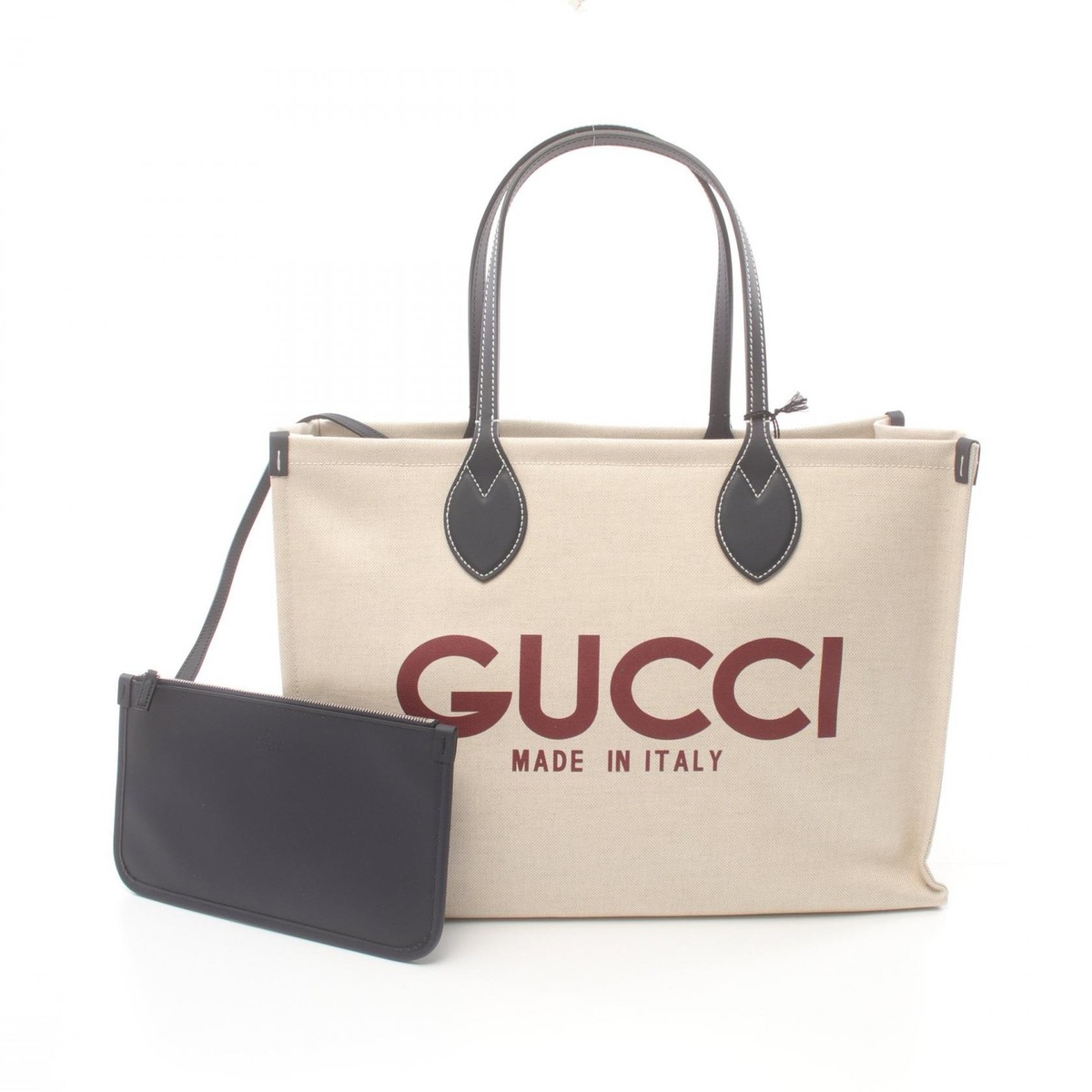 トートバッグ GUCCI FW24 'Gucci' midi shopping bag (772176FACUL 8573) GUCCI Printed Tote Bag 772176FACUL8573 canvas leather Beige