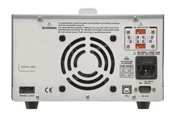 GW Instek GPP-3323 DC Power Supply 217W Programmable 3-Channel 32V 3A LAN GPIB - Image 3 of 4