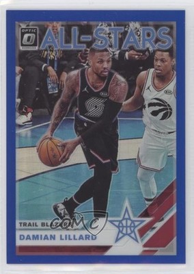 2019-20 Panini Donruss Optic All-Stars Blue Prizm 38/49 Damian Lillard #16 0d3
