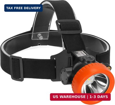 Rechargeable Mining Headlamp with 7 LEDs, Explosion-Proof Cap Light for Coon Hun