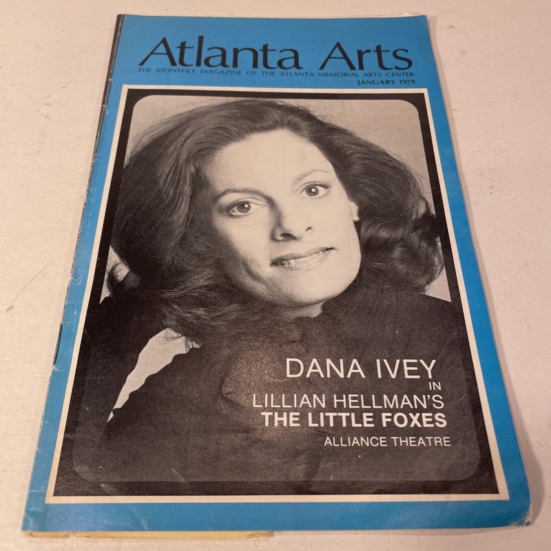 Atlanta Arts 1979 Monthly Magazine  Dana Ivey In Yhe Little Foxes