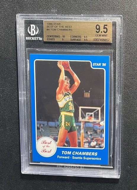 1986 Star Best of the Best #4 Tom Chambers BGS 9.5 - Beckett POP 1 of 14