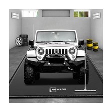 Garage Floor Mat 8'6" x 20' Upgraded Satin Finish Texture Non-Slip Containmen...
