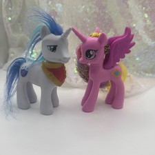 My Little Pony G4 Brushable Lot Princess Cadance and Shining Armor FIM MLP
