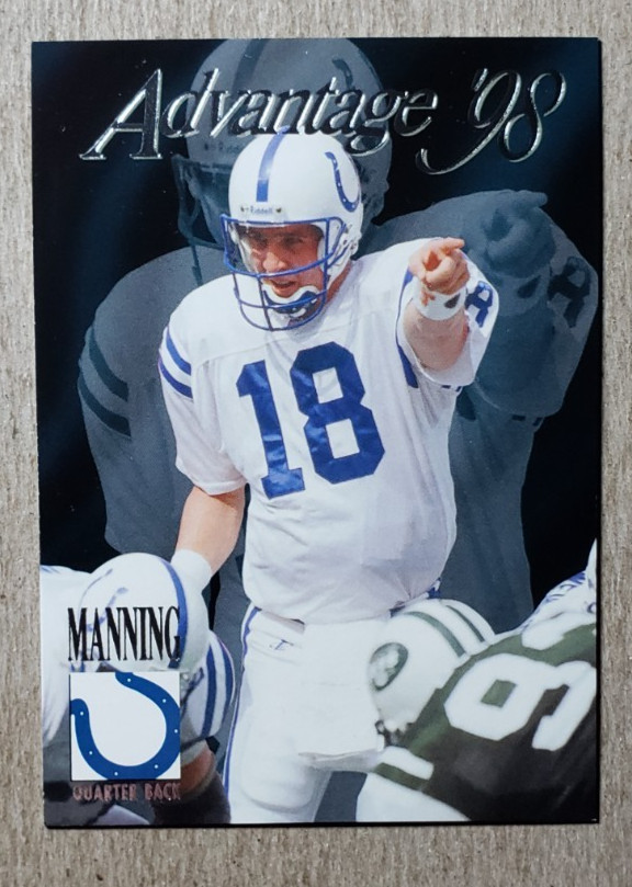 1998 Collector's Edge Advantage Peyton Manning RC #189 Indianapolis Colts