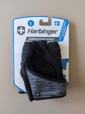 Harbinger Women's FlexFit Strength Gloves Large Workout Fitness Training Gym 